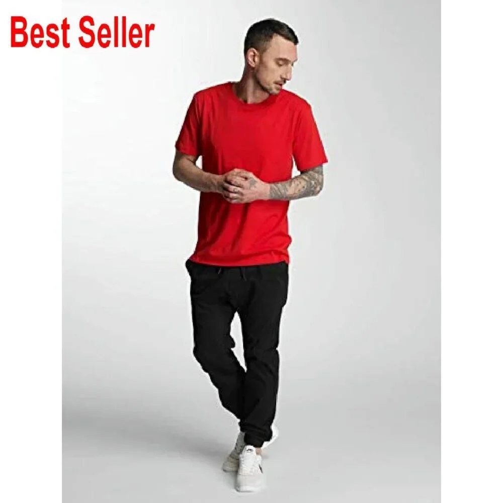 Classic Twill Jogger Pants Comfortable Stretch Fabric Straight Leg Casual